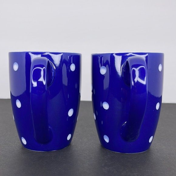 Blue with White Polka Dot Mug - Picture 2 of 6